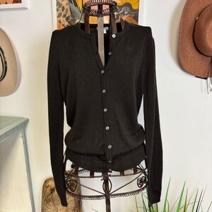 J. Crew | vintage brown button down cardigan | M